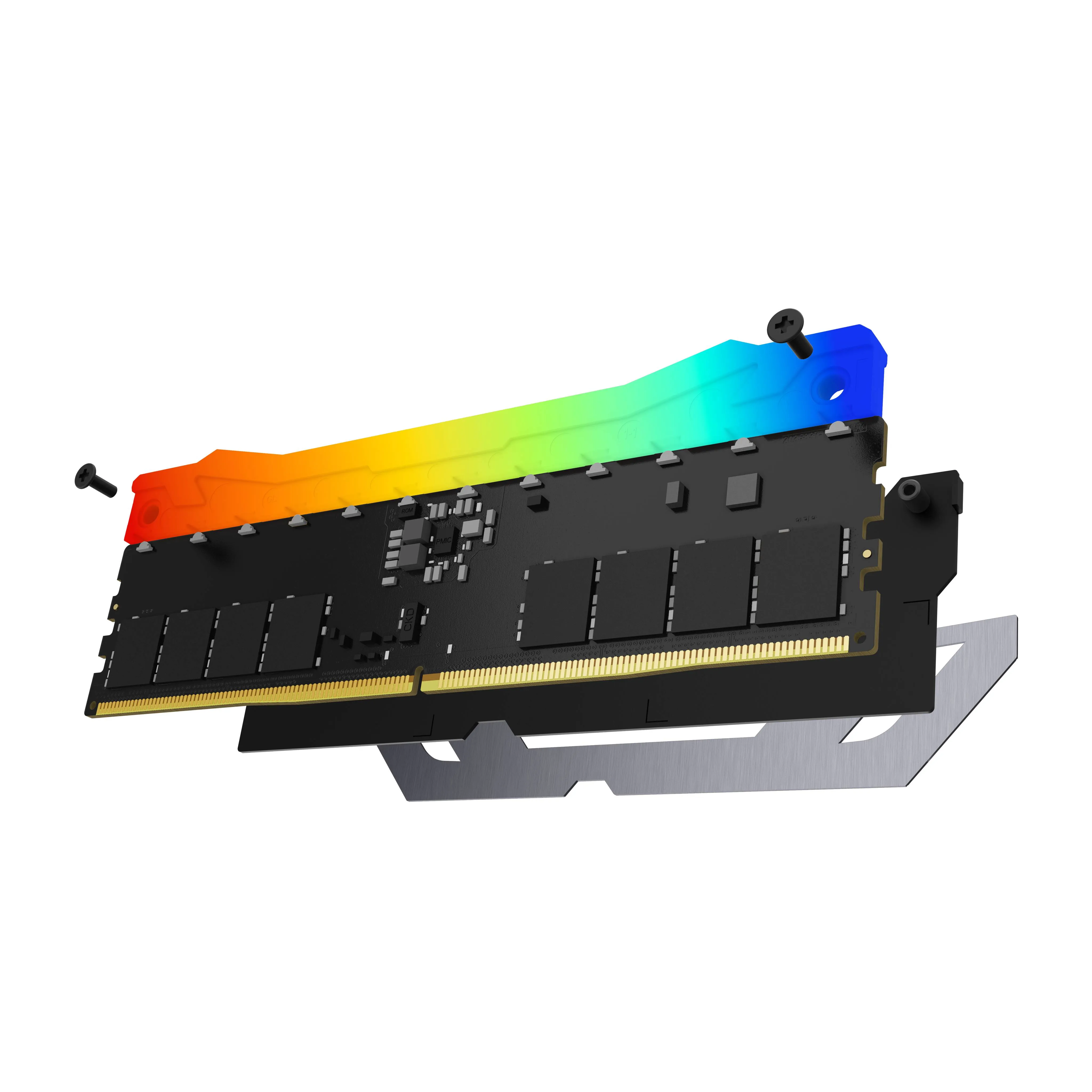 Memoria RAM DDR5 48GB (2x24GB) 8400MT/s CL40 DIMM Kingston Renegade Silver/Black RGB CUDIMM XMP 8