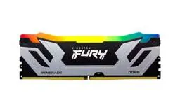 Memoria RAM DDR5 48GB (2x24GB) 8400MT/s CL40 DIMM Kingston Renegade Silver/Black RGB CUDIMM XMP 9