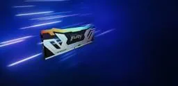 Memoria RAM DDR5 48GB (2x24GB) 8400MT/s CL40 DIMM Kingston Renegade Silver/Black RGB CUDIMM XMP 13