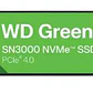 Unidad SSD Western Digital WD Green SN3000 2TB NVMe PCIe 4.0 M.2 2280 para Laptop y PC - Miniatura 2