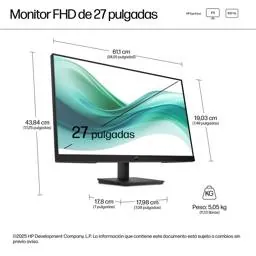 Monitor HP Series 3 Pro 327pf 27 Pulgadas Full HD IPS 100Hz para Oficina y Productividad 7