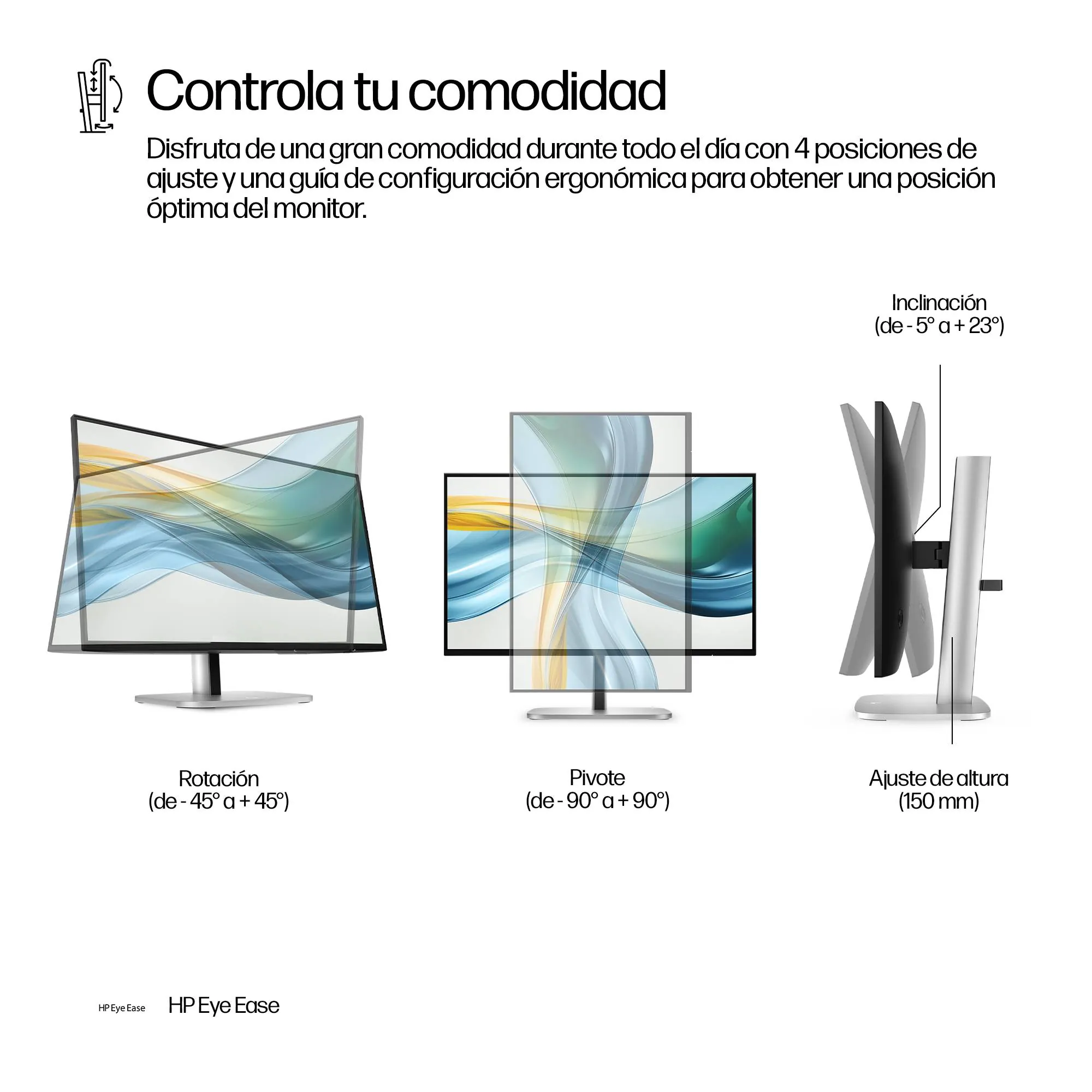 Monitor HP Series 5 Pro 524pu 23.8 Pulgadas Full HD IPS USB-C 100W para Productividad Profesional 9