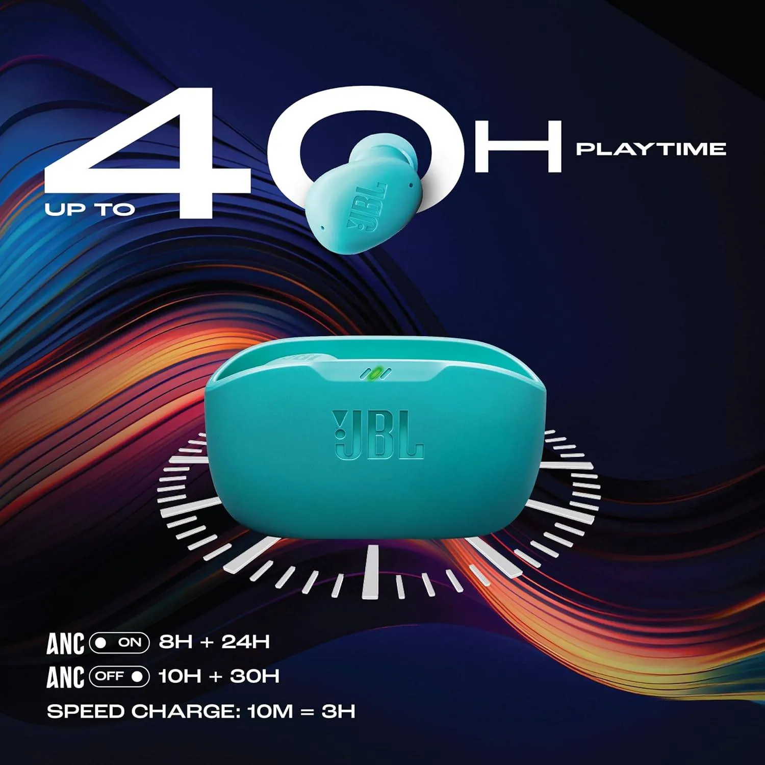 Auriculares JBL Wave Buds 2 in-ear inalámbricos – sonido nítido y diseño discreto (Azul) 5
