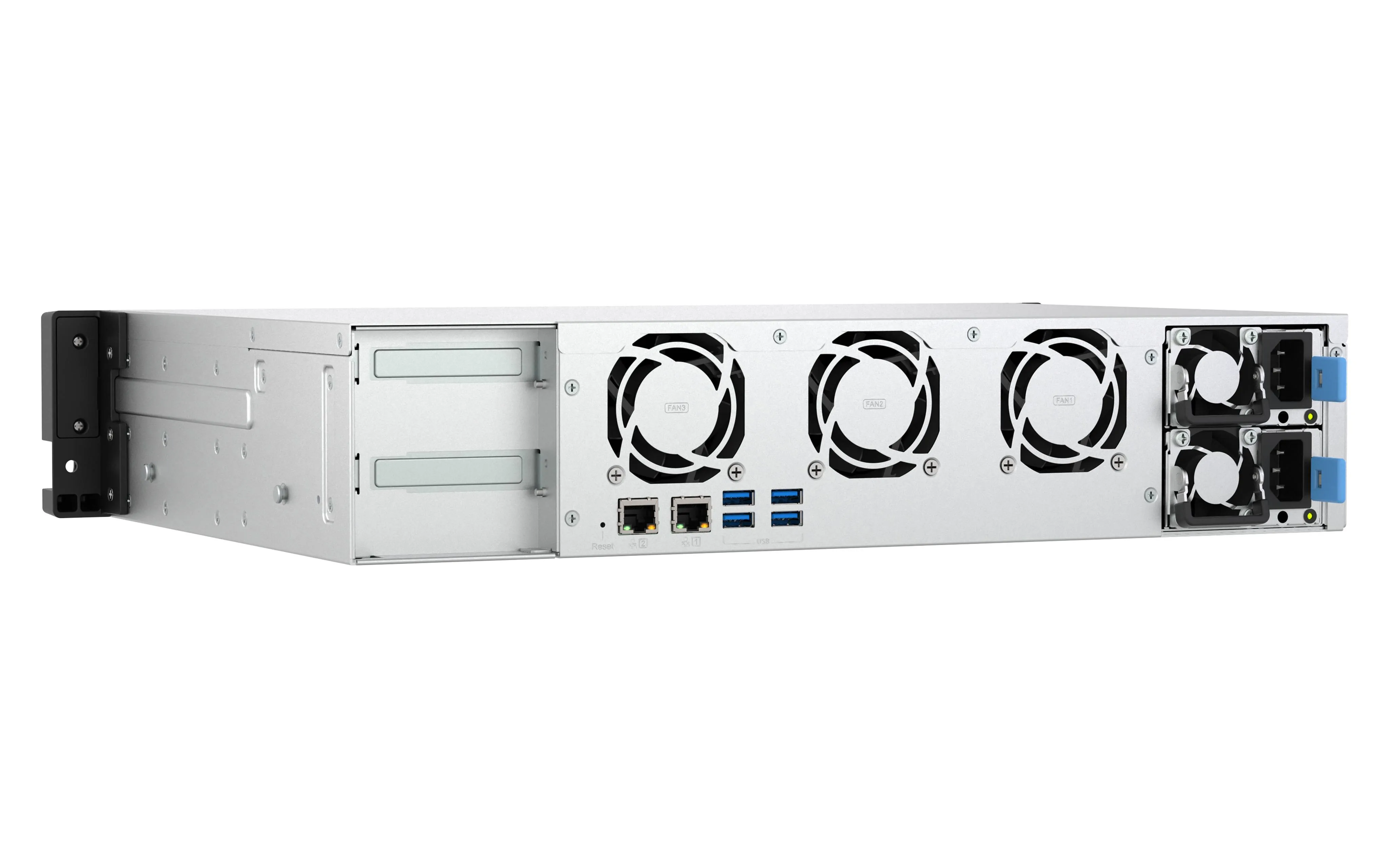 NSA QNAP TS-855eU-RP-8G, Intel Atom C5125 8 núcleos, RAM 8GB, 2U 8 bahías con doble 2.5GbE 2