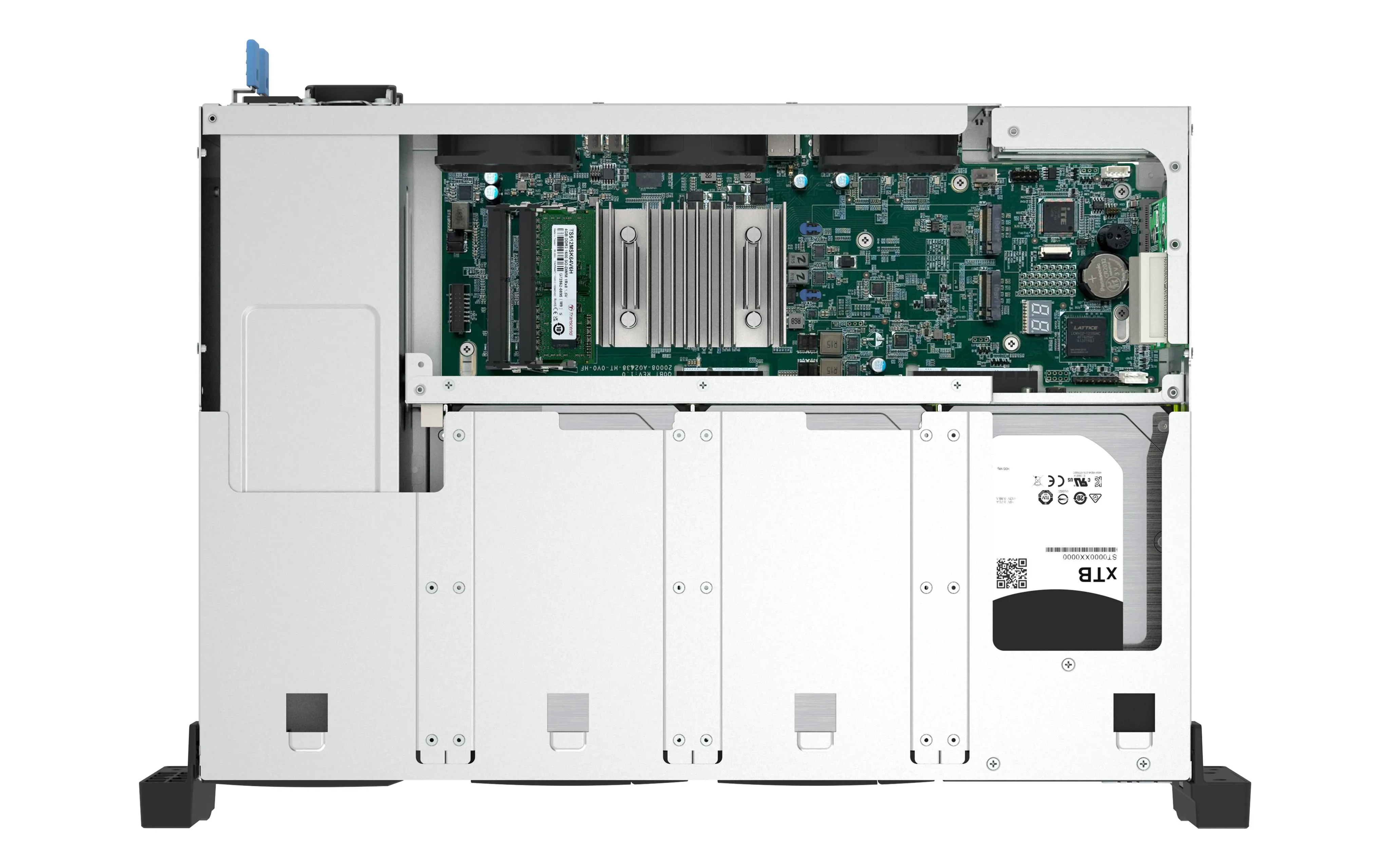 NSA QNAP TS-855eU-RP-8G, Intel Atom C5125 8 núcleos, RAM 8GB, 2U 8 bahías con doble 2.5GbE 5