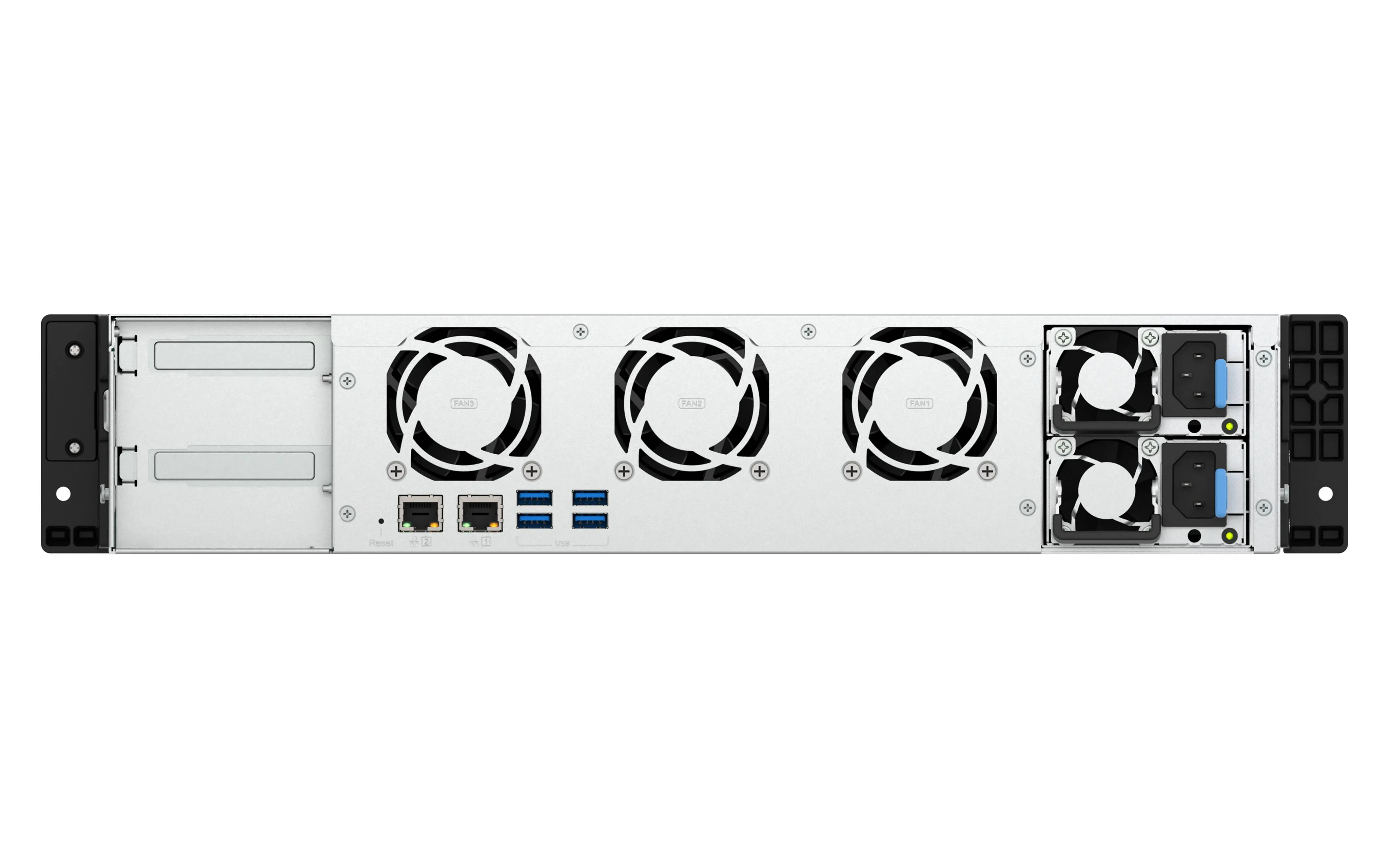 NSA QNAP TS-855eU-RP-8G, Intel Atom C5125 8 núcleos, RAM 8GB, 2U 8 bahías con doble 2.5GbE 12