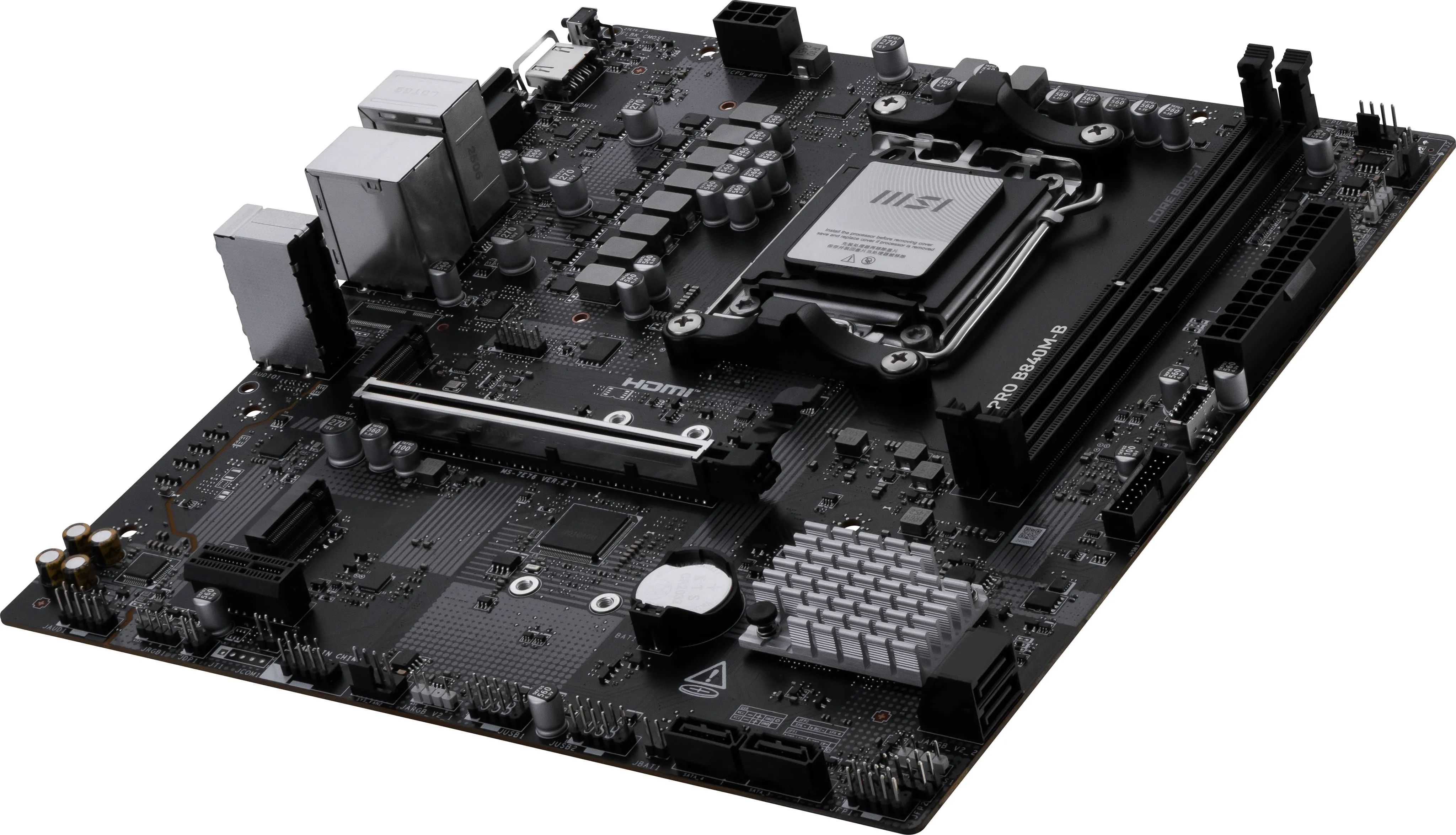 Placa Madre MSI PRO B840M-B Socket AMD AM5, 2xDDR5 2xM.2 PCIe 4.0, 4xSATA, HDMI, Micro-ATX 4