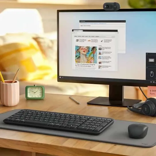 Kit Teclado y mouse Logitech MK250, 1000 DPI, Bluetooh low energy, Inalambrico, Grafito 2