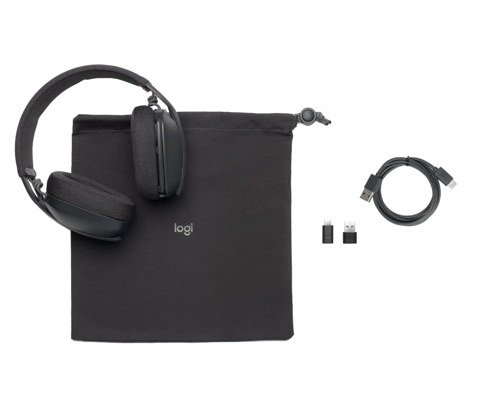 Audífonos Logitech Zone Vibe Wireless Bluetooth con Micrófono Noise Cancelling USB-C y USB-A 5