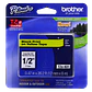 Cinta Laminada Brother TZE-S631, Fondo Amarillo con Texto Negro, 12mm, 8 Metros - Miniatura 4
