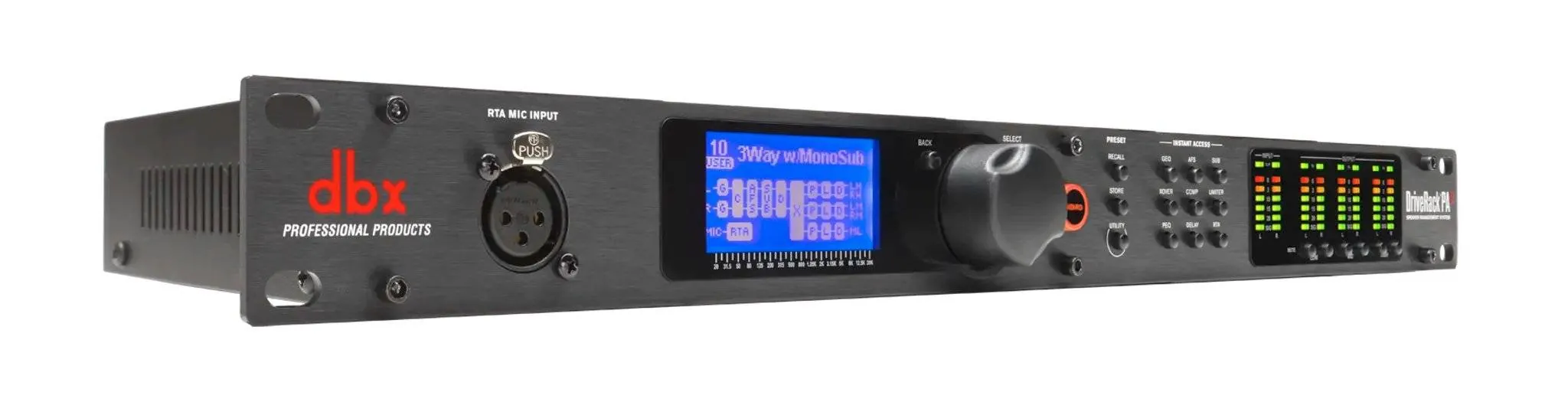 Procesador de Audio DBX DriveRack PA2 Gestión Completa de Altavoces con AutoEQ y AFS 3