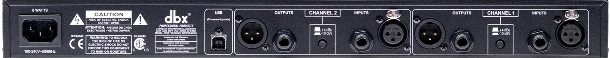 Supresor de Retroalimentación DBX AFS2 Procesador Estéreo con 24 Filtros por Canal 2