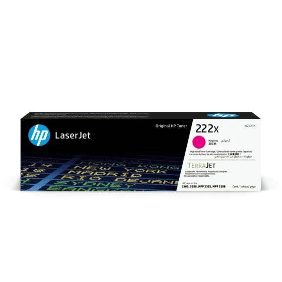 Tóner HP 222X Magenta Original LaserJet de Alta Capacidad para Impresión Profesional 2