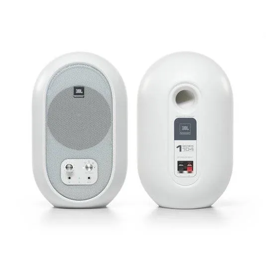 Monitor Activo JBL 104-BT 4.5 Pulgadas Coaxial con Bluetooth 60W Estudio Blanco 5