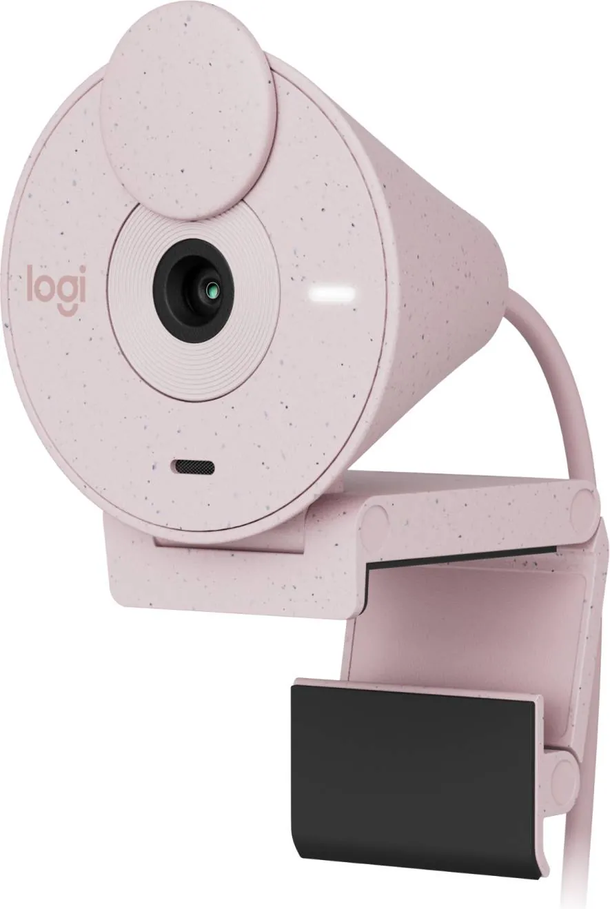 Cámara Web Logitech Brio 300, Full HD 1080p/30FPS, Micrófono Integrado, USB-C, Rosado 2