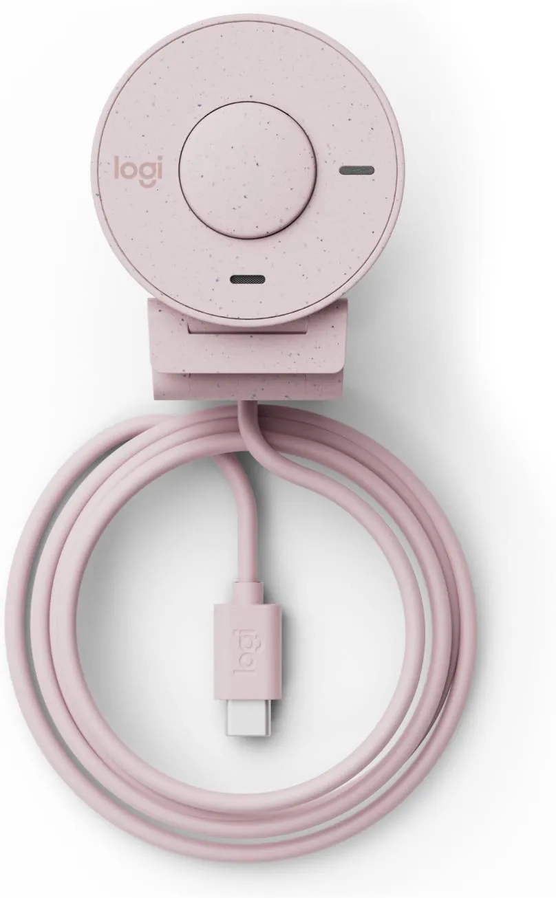 Cámara Web Logitech Brio 300, Full HD 1080p/30FPS, Micrófono Integrado, USB-C, Rosado 7