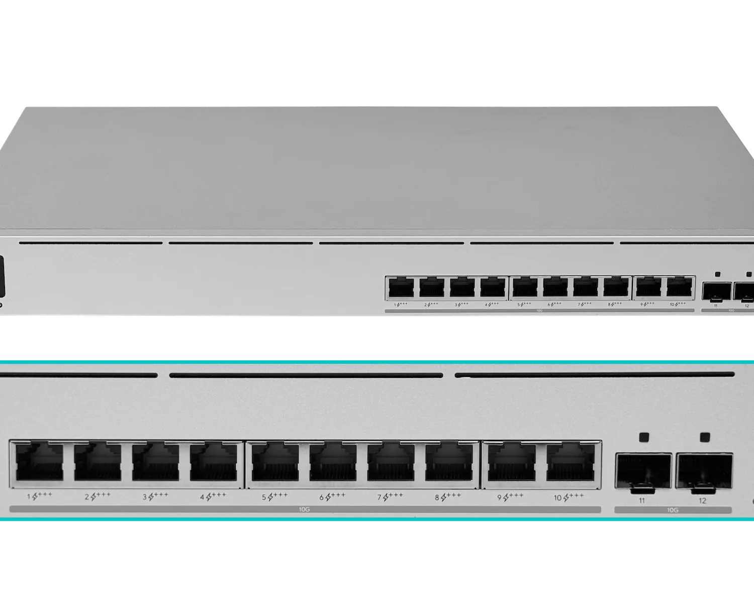 Switch Rack 1U Ubiquiti USW-PRO-XG-10-POE 10x10GbE + 2x10G SFP PoE+++ 400W rendimiento profesional 7