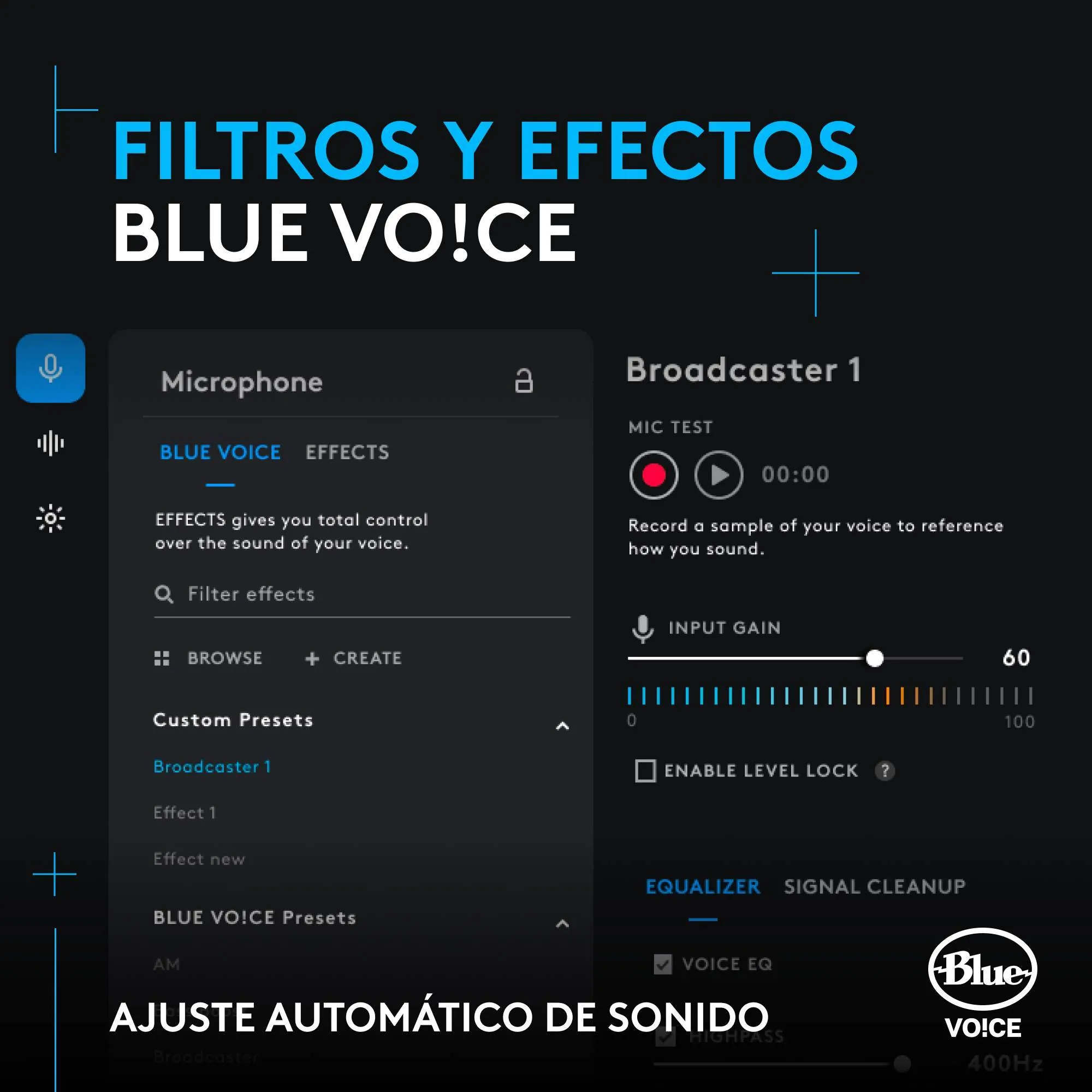 Micrófono Gamer Logitech G Yeti GX, RGB dinámico para gaming con LIGHTSYNC, Blue VO!CE 8
