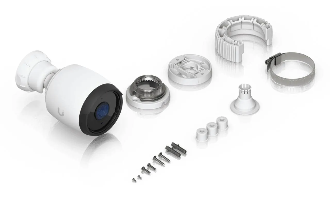 Cámara IP Ubiquiti UniFi G6 Bullet 4K PoE 8MP IR AI IP67 Blanca 8