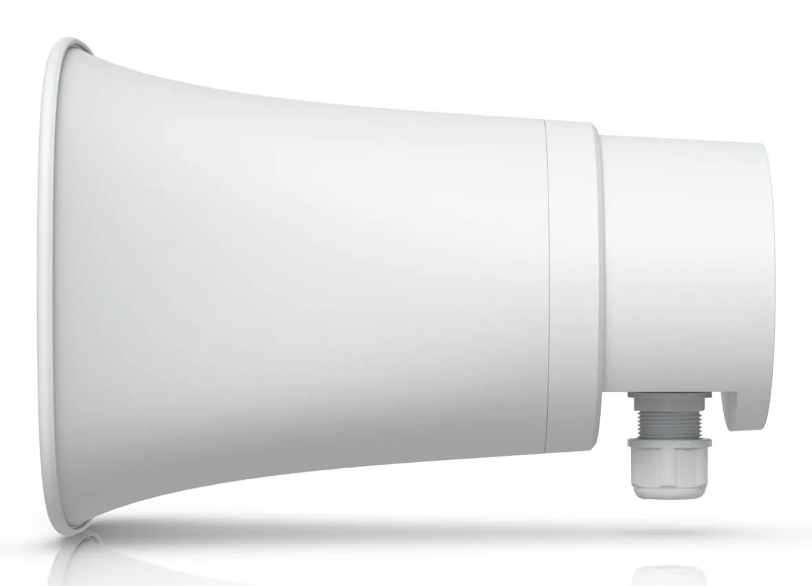 Altavoz IP UBIQUITI AI Horn Speaker PoE+ IP66 para alertas de seguridad y UniFi Protect 9