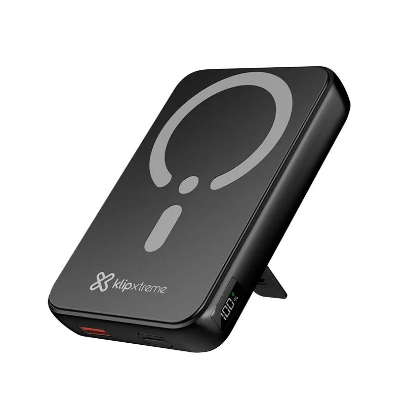 Power Bank con Carga MagSafe Klip Xtreme PowerMag Ultra, 10K mAh, USB-C PD 20W, USB-A 18W 2