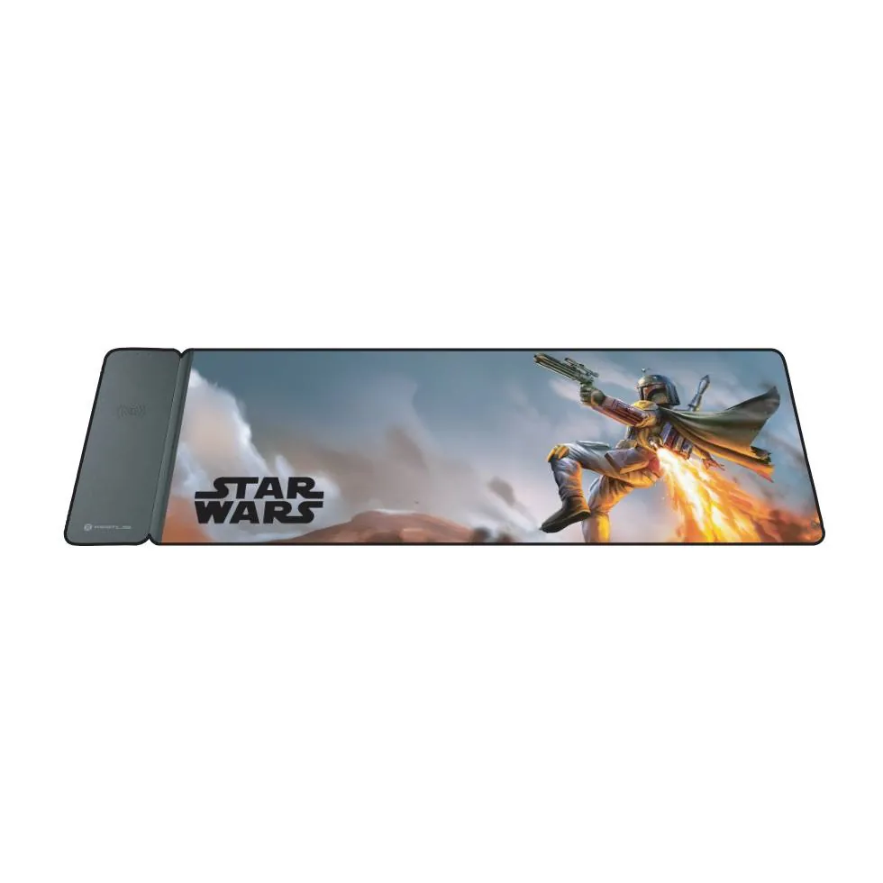 Mousepad con Base de Carga Inalámbrica Primus Arena Pro Star Wars Limited Edition, Boba Fett  3