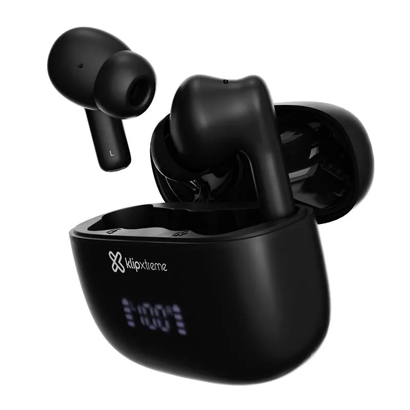 Audífonos Inalámbricos Klip Xtreme EdgeBuds Ultra, True Wireless, ANC, Bluetooth 5.4, IPX4, Black 2