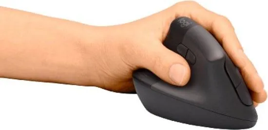 Mouse Ergonómico Logitech Lift, 6 Botones, 4000DPI, Bluetooth, Zurdo, Graphite/Black 4
