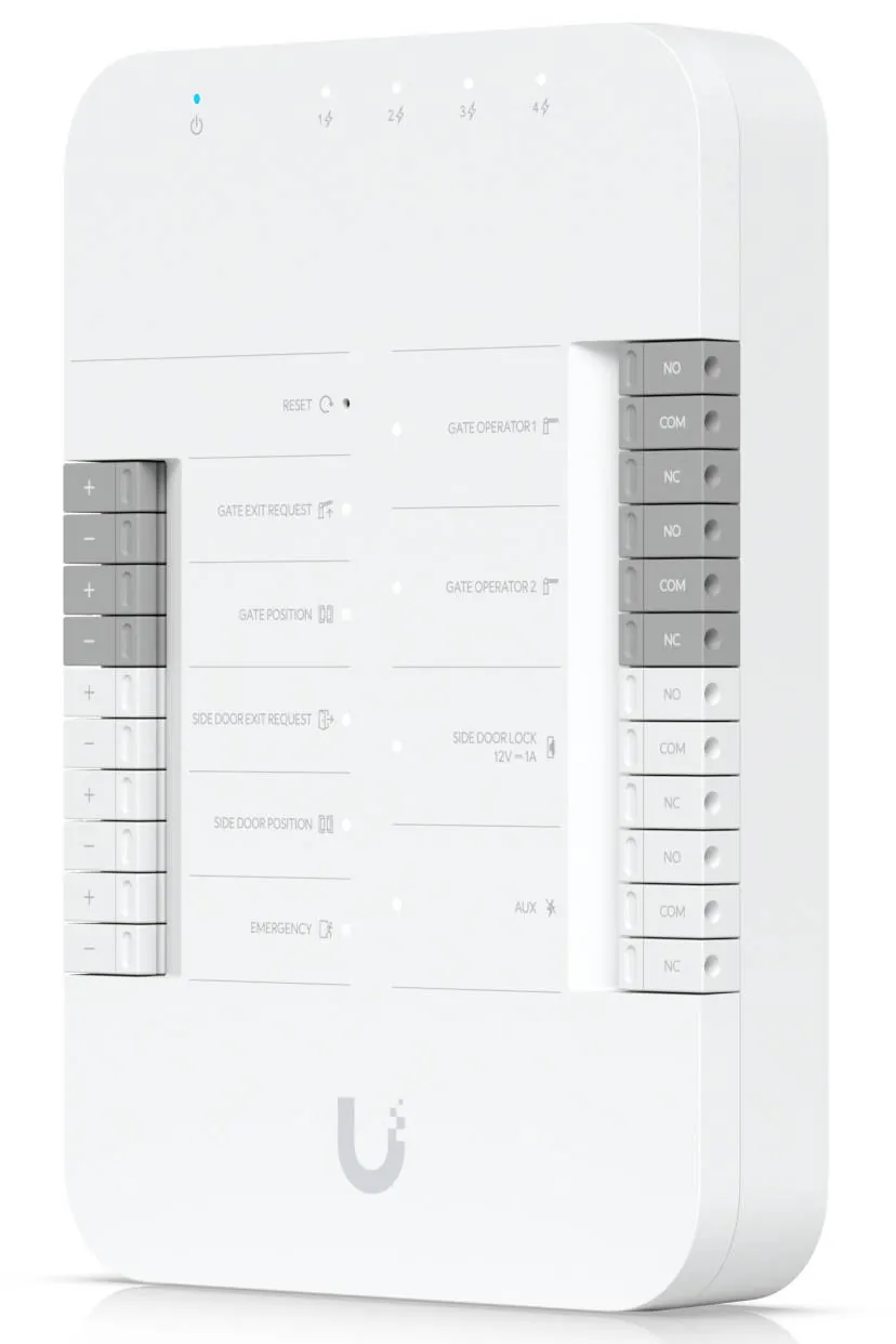 Controlador Portón Riel-Din, PoE++, múltiples relés, UBIQUITI UA-HUB-GATE 3