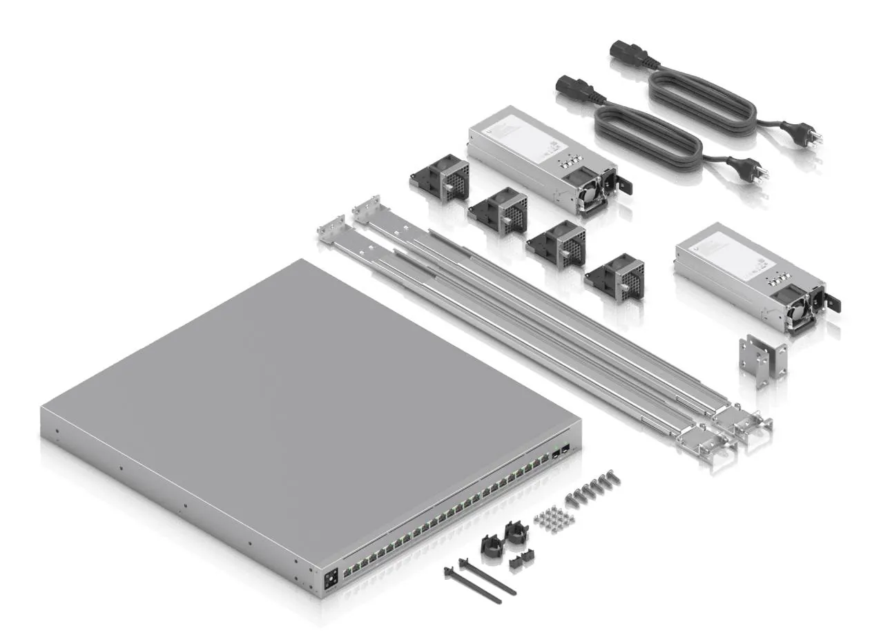 Switch PoE++ Ubiquiti UniFi ECS-24-PoE - 24P RJ45 10GbE, 2x25GbE SFP28, L3, 1050W 10