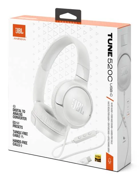 Auriculares JBL Tune 520 con diadema – sonido claro y uso prolongado sin cables (Blanco) 10