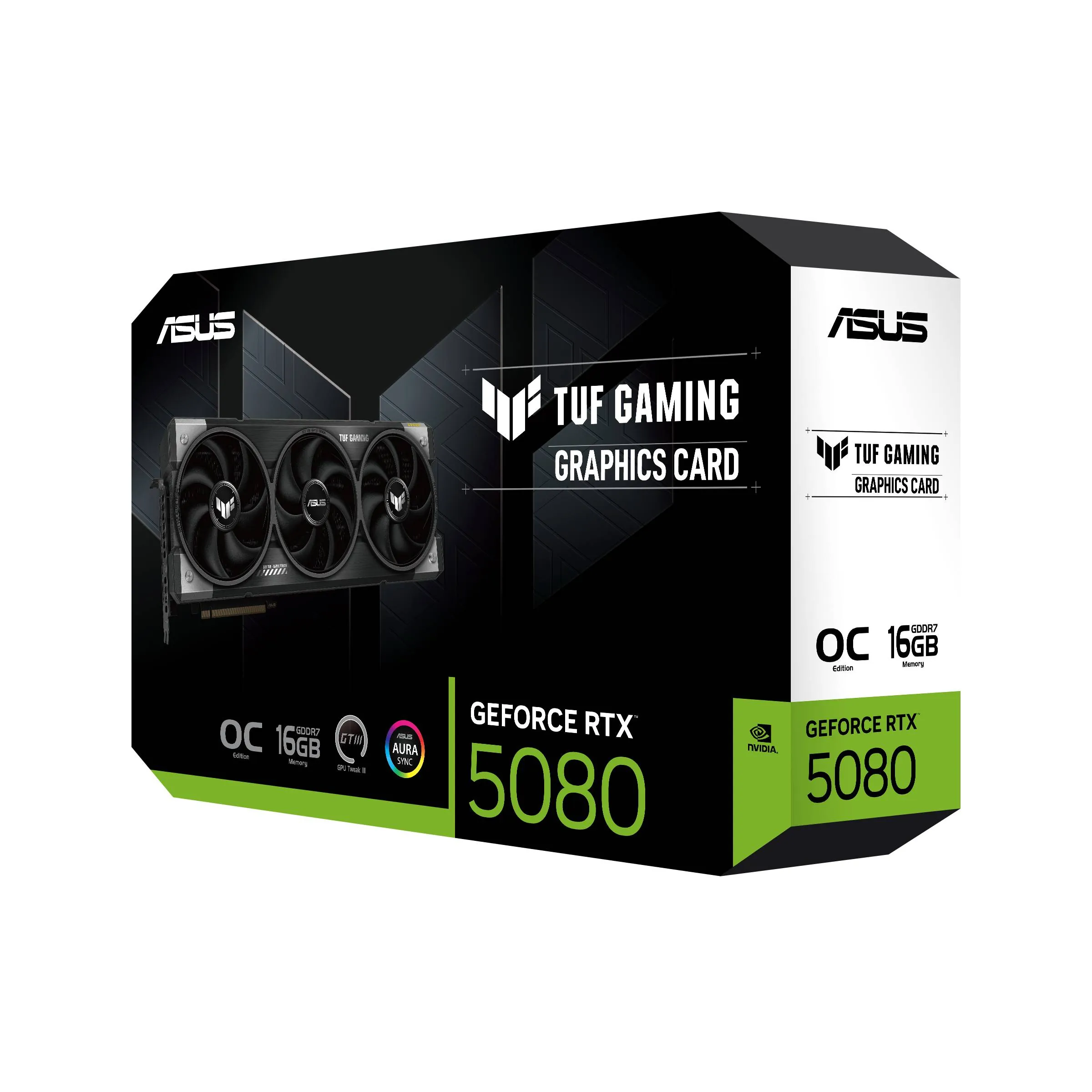Tarjeta de Video ASUS TUF NVIDIA GeForce RTX 5080 16GB GDDR7 OC Edition PCIe 5.0  12