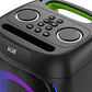 Parlante portátil Bluetooth, 1800W PMPO, 7h batería, luces LED, Klip Xtreme KLS-655 - Miniatura 2