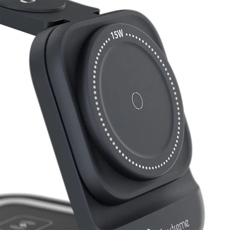 Base cargadora Klip Xtreme 15W – USB-C, soporte vertical para celular o carga inalámbrica 3