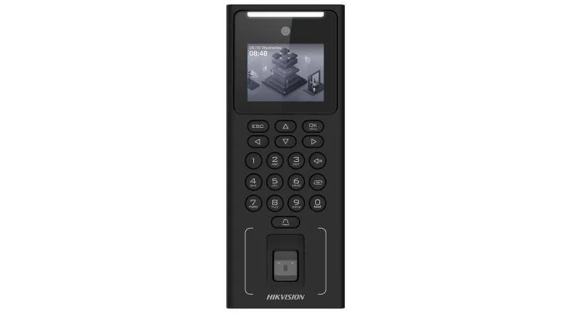 Terminal de control de acceso con reconocimiento facial Hikvision DS K1T321MFWX B M1 Huella PIN WiFi 2