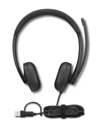 Audífonos Lenovo VoIP Headset 5000 USB-C Diadema Biauricular Oficina Teams 4