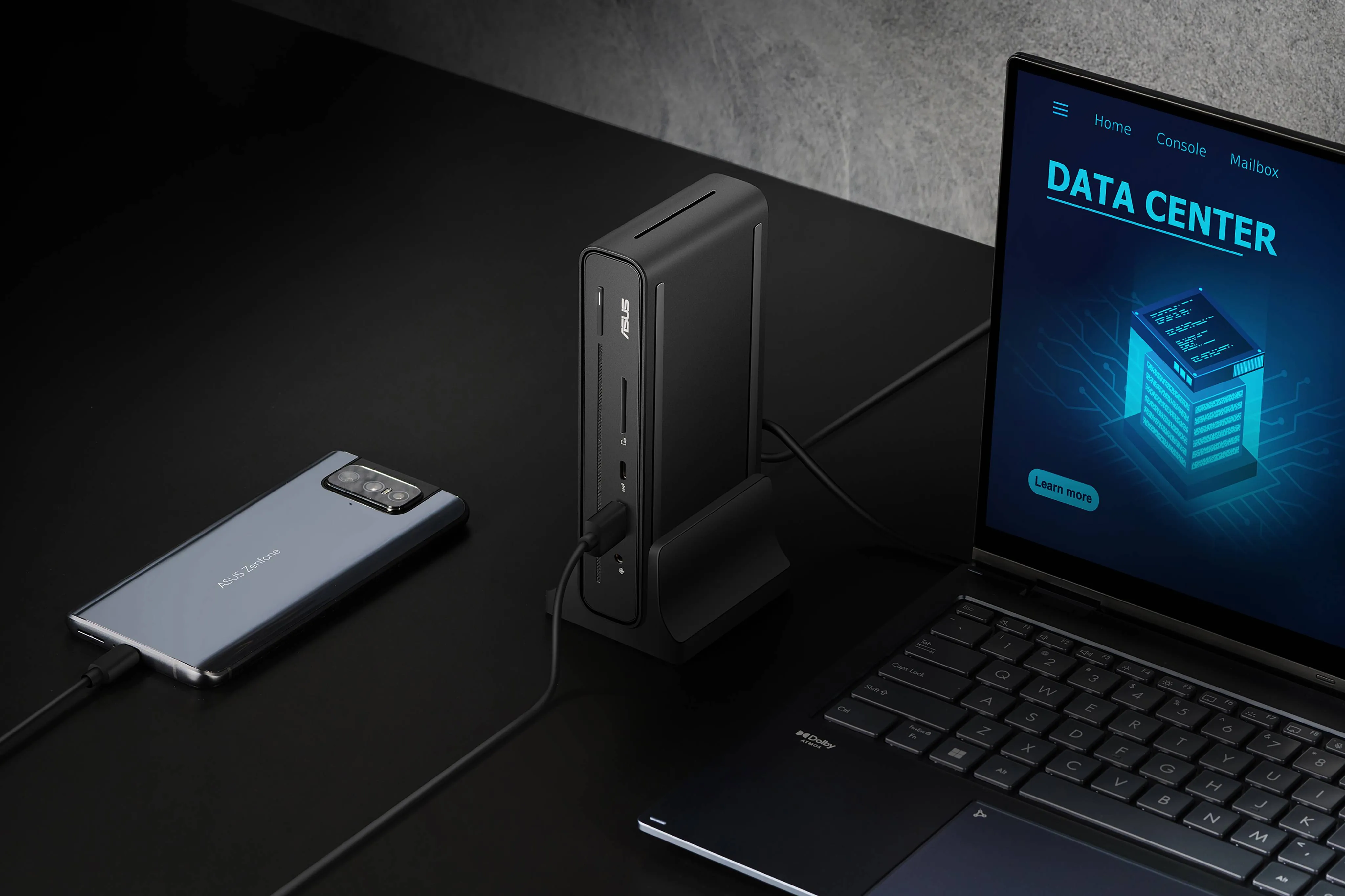 Docking Station ASUS DC300 USB-C Triple Display, 90W, HDMI/DP/USB-A/USB-C/RJ45, Aluminio 15