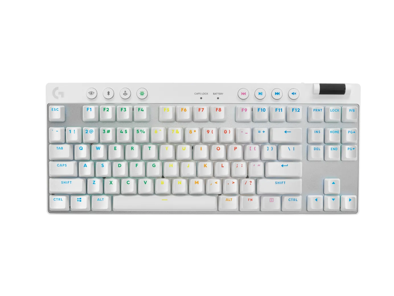Teclado Mecánico Inalámbrico Logitech PRO X TKL LIGHTSPEED, Switch GX Brown, Inglés, White 2