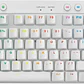 Teclado Mecánico Inalámbrico Logitech PRO X TKL LIGHTSPEED, Switch GX Brown, Inglés, White - Miniatura 6