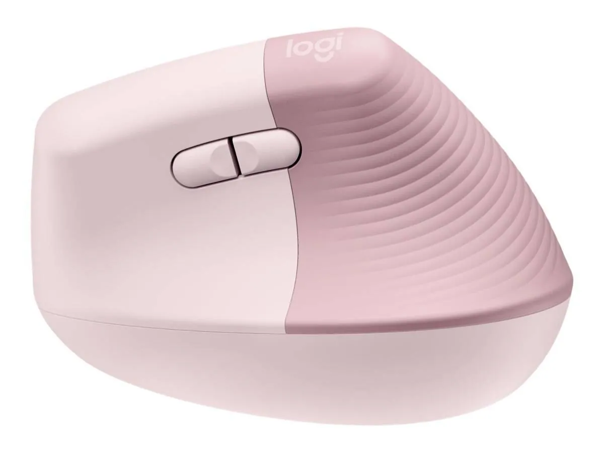Mouse Ergonómico Logitech Lift, 6 Botones, 4000DPI, Bluetooth, Dark Rose 2