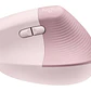 Mouse Ergonómico Logitech Lift, 6 Botones, 4000DPI, Bluetooth, Dark Rose - Miniatura 2