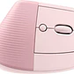 Mouse Ergonómico Logitech Lift, 6 Botones, 4000DPI, Bluetooth, Dark Rose - Miniatura 3
