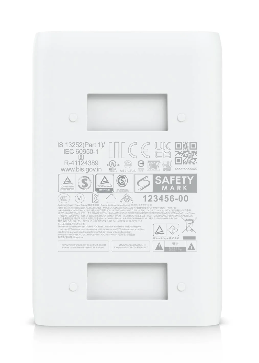 Adaptador PoE+ Ubiquiti U-POE+ para dispositivos UniFi, 50V 8