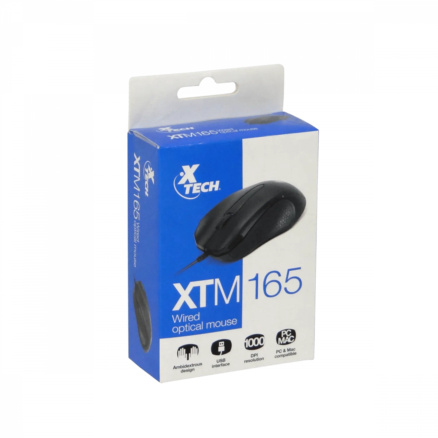 Mouse USB-AM Cableado-125cm Negro Raton Optico 2