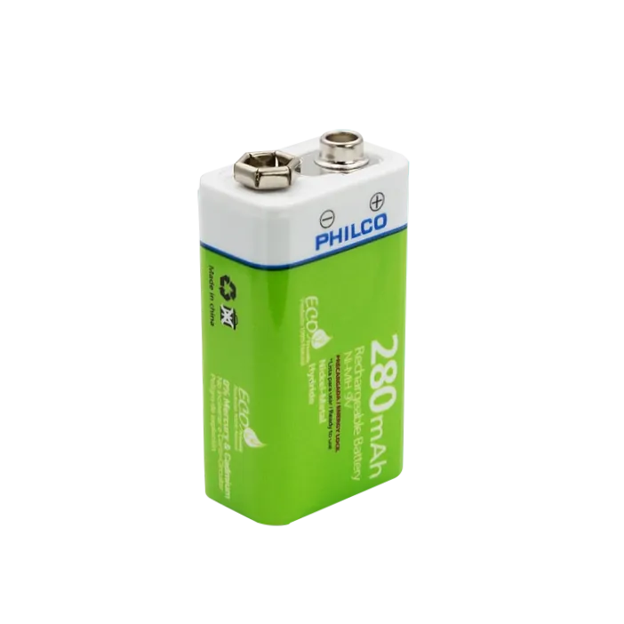 Bateria Recargable Ni-MH 42ULX92800 PHILCO 9V 280mAH Pila 4