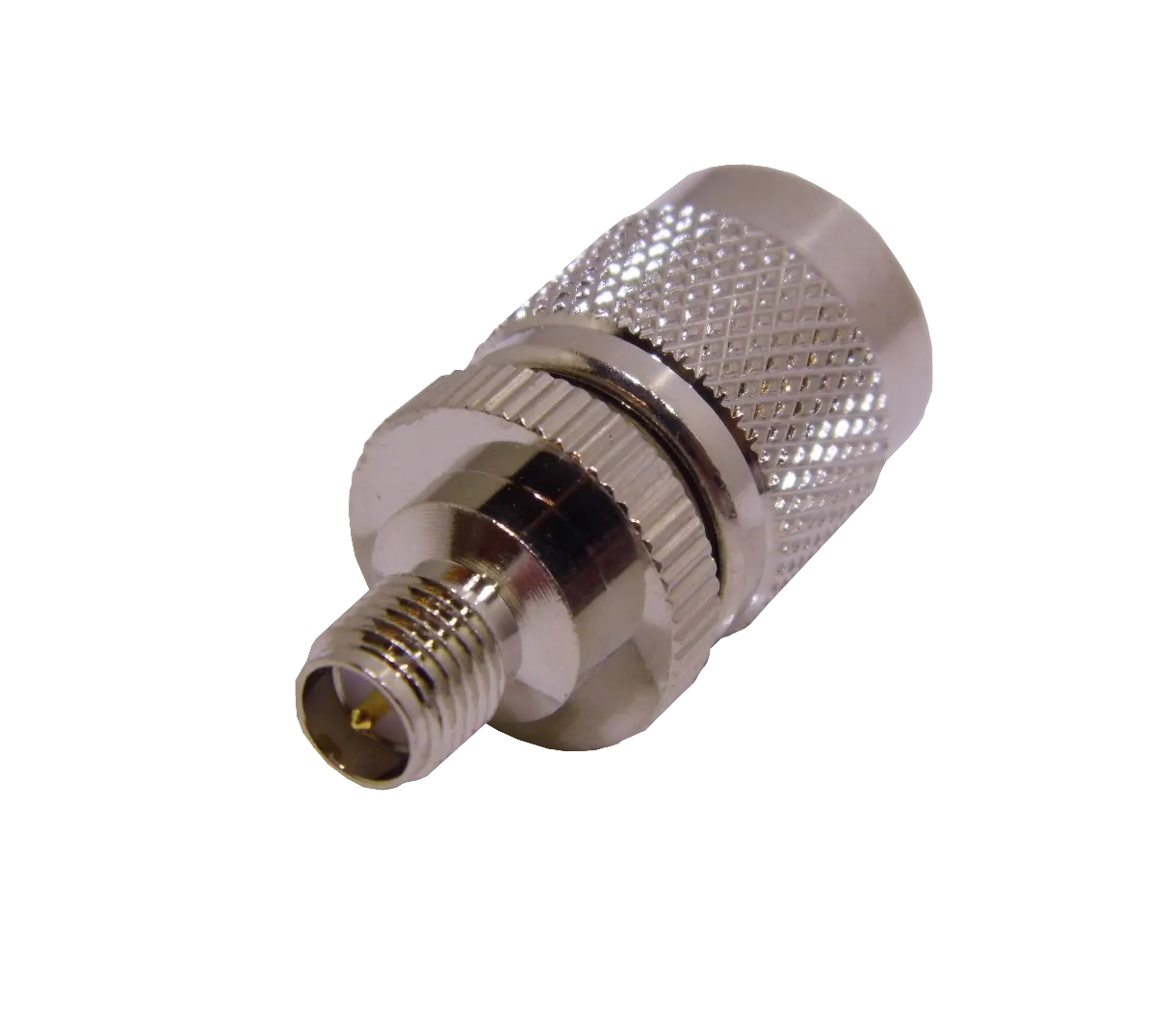 Adaptador Coaxial RPTNC Macho a RPSMA Hembra Tipo Copla 4