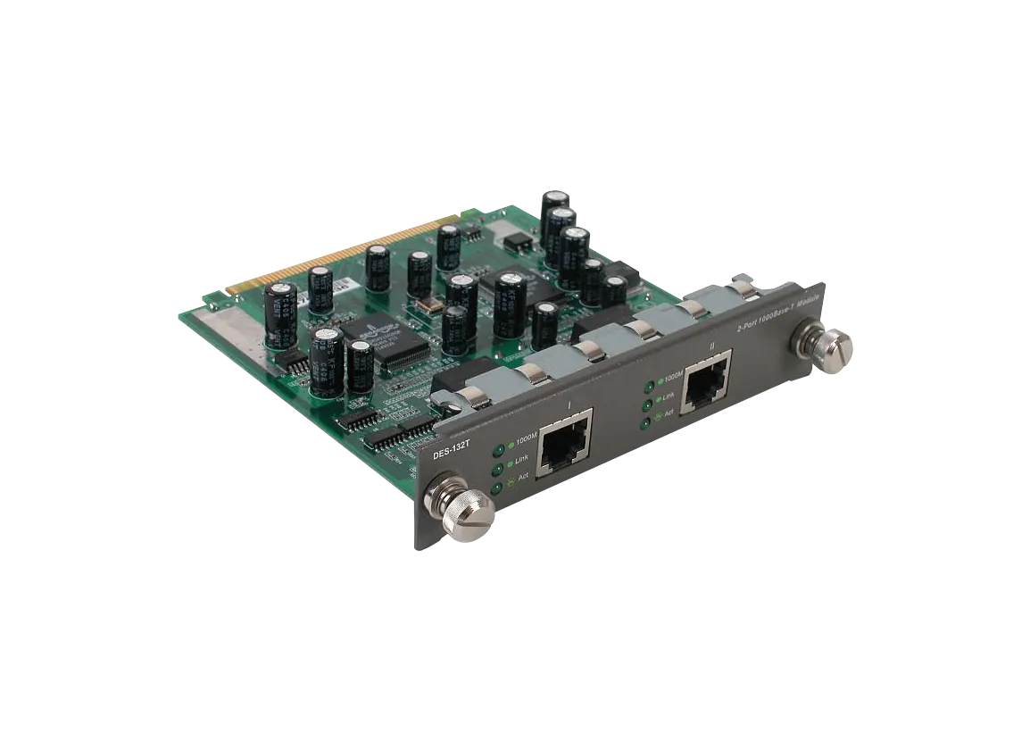 Módulo D-Link DES-132T con 2 Puertos Gigabit 1000Mbps - Expansión de Redes en Entornos Pro 2