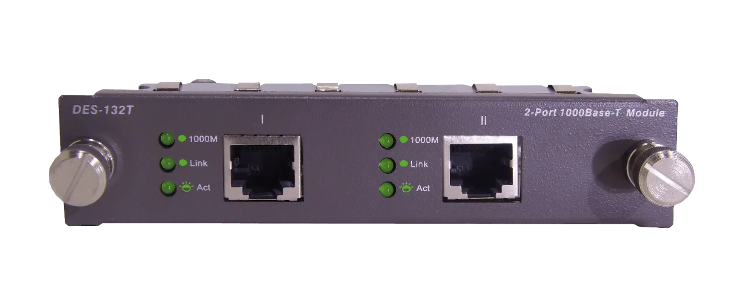 Módulo D-Link DES-132T con 2 Puertos Gigabit 1000Mbps - Expansión de Redes en Entornos Pro 4
