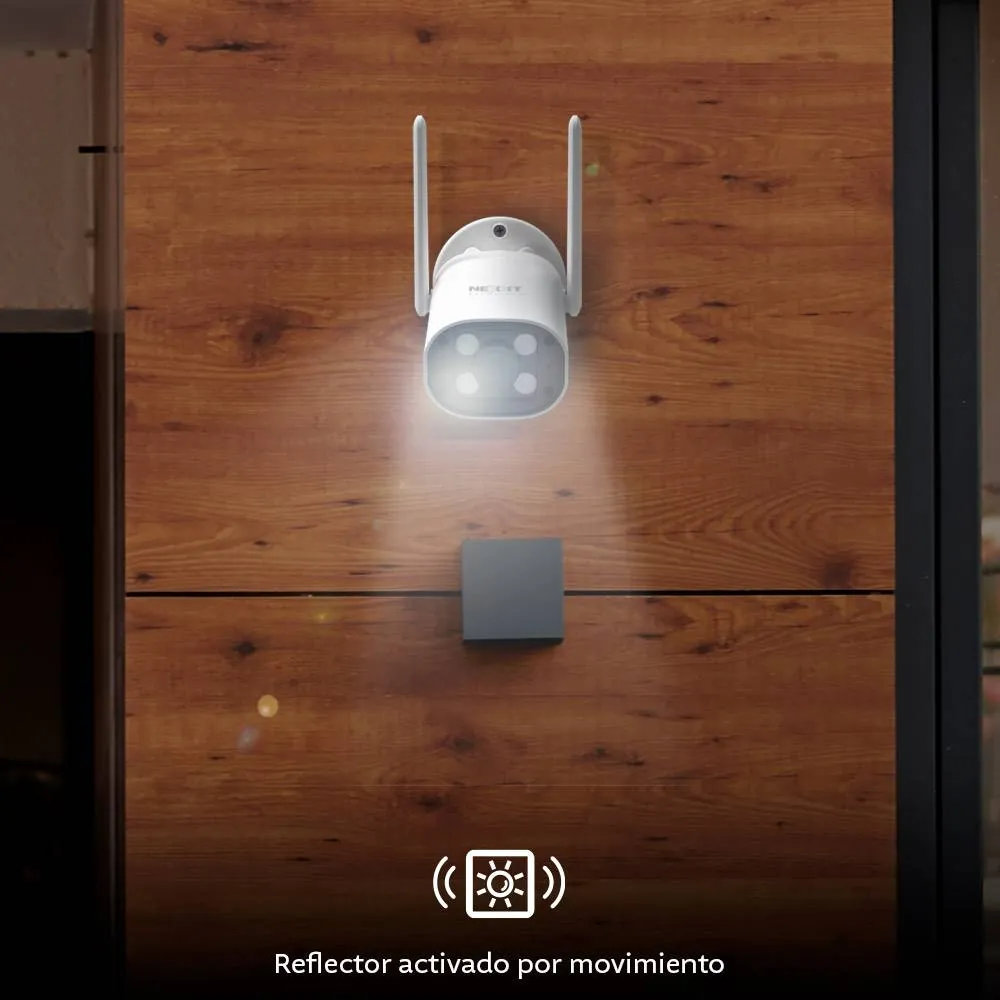 Cámara inteligente Wi-Fi para exteriores Nexxt Solutions Home, 2K, 5MP, detección, visión nocturna 4