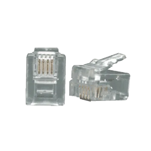 Conector RJ11 LINKMADE 6P4C Macho Crimpeable – Paquete de 10 Unidades 2